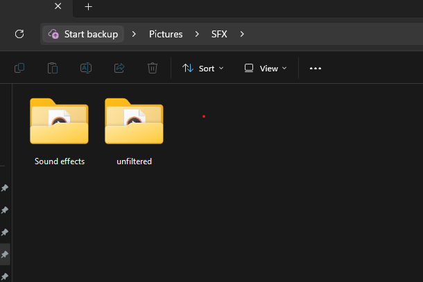 پوشه ساند افکت